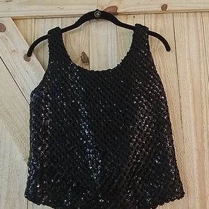 Campus Casuals Black sequined top
